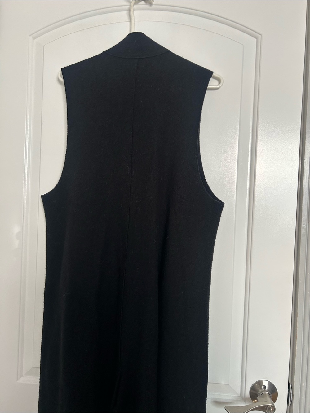 Eileen Fisher Lightweight Boiled 100% Wool Shawl Collar Vest Size L Laggenlook - Picture 10 of 14